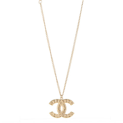 Chanel Pearl CC Pendant Necklace Gold 2 of 8