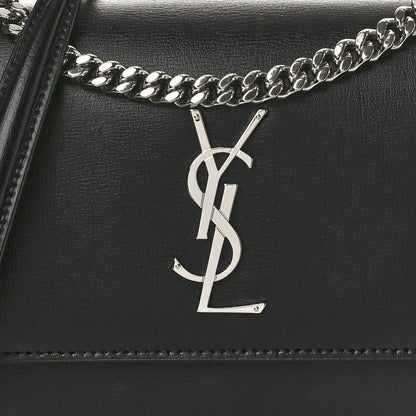 Saint Laurent Calfskin Medium Monogram Sunset Black 8 of 10