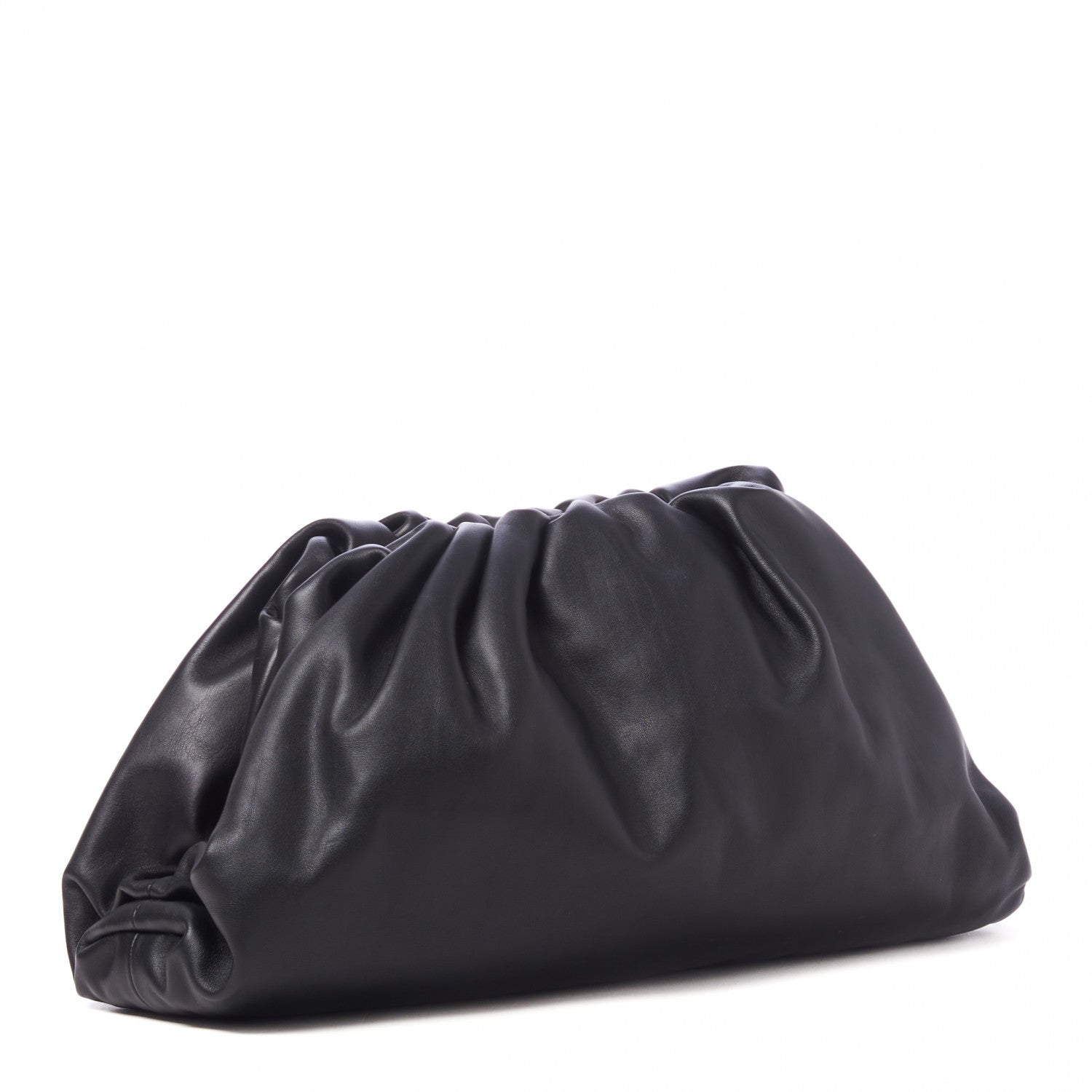 Bottega Veneta Smooth Butter Calf The Pouch Oversized Clutch Black 4 of 15