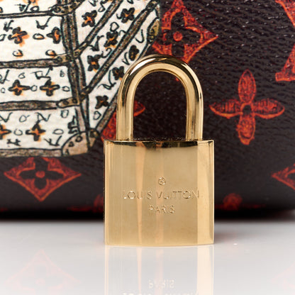 Louis Vuitton Catogram Speedy Bandouliere 30 Marron 10 of 15