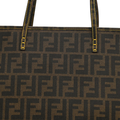Fendi Zucca Spalmati Medium Roll Tote Tobacco Yellow 8 of 11
