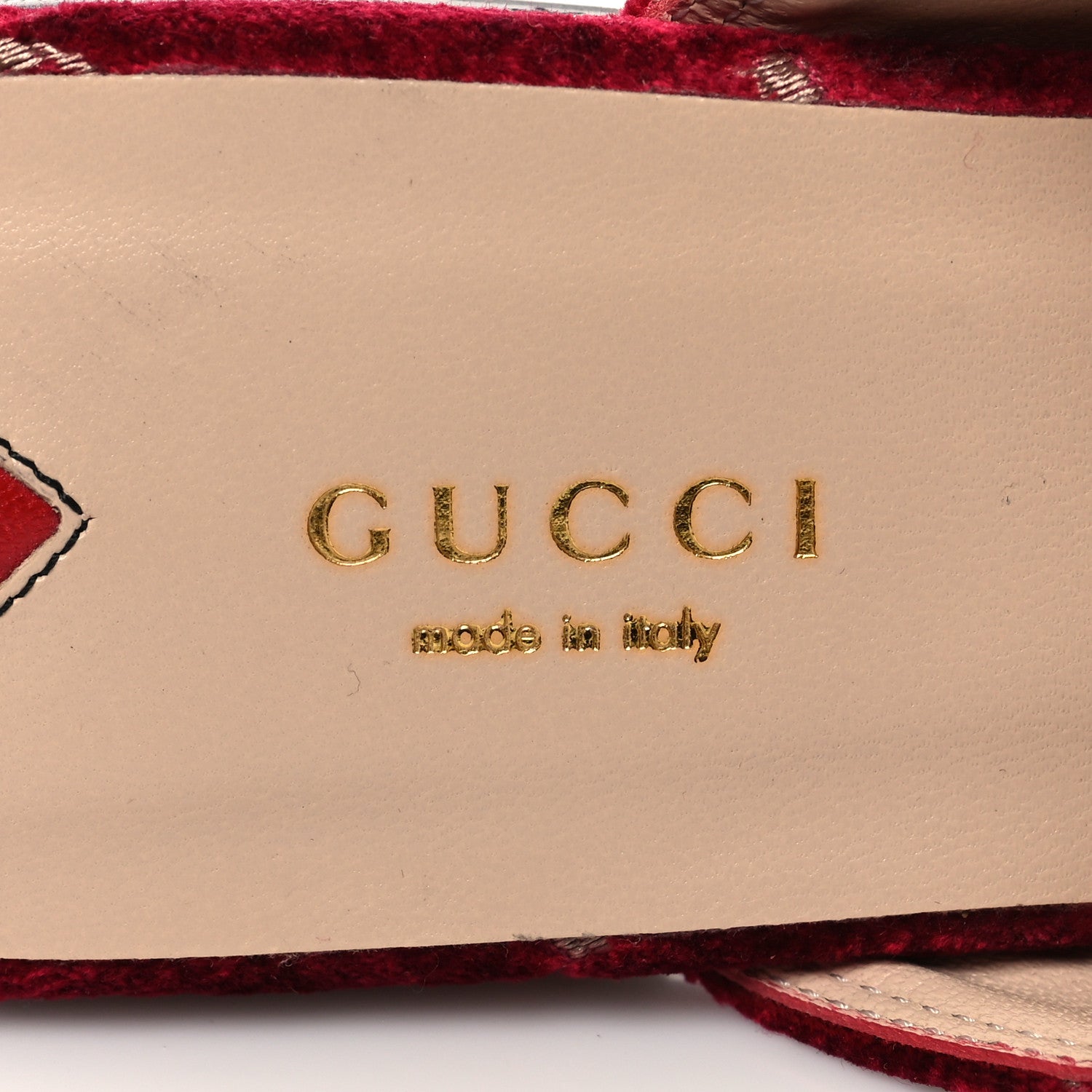 Gucci Velvet GG Monogram Womens Princetown Slippers 39 Red Cipria 8 of 8