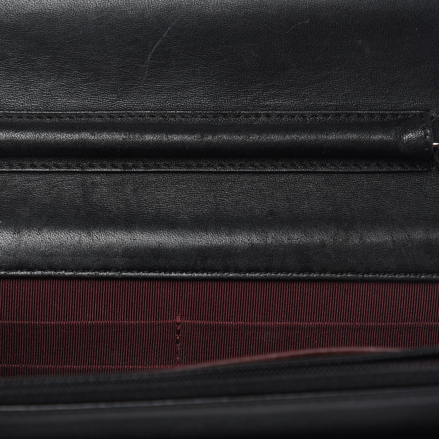 Chanel Lambskin Quilted Wallet On Chain WOC Black 17 of 19