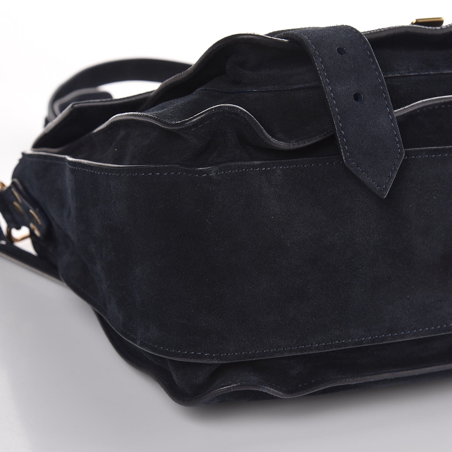 Proenza Schouler Suede Medium PS1 Satchel Navy 9 of 10