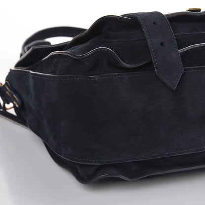Proenza Schouler Suede Medium PS1 Satchel Navy 9 of 10