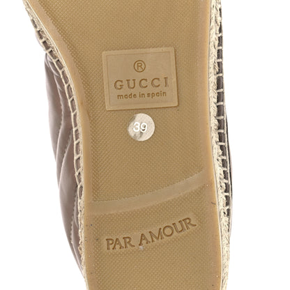 Gucci Nappa Matelasse GG Marmont Espadrilles 39 Porcelain Rose 6 of 8