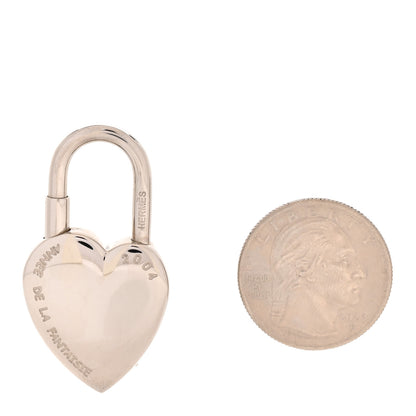 Hermes Palladium Annee De La Fantaisie Heart Cadena Lock 2 of 4