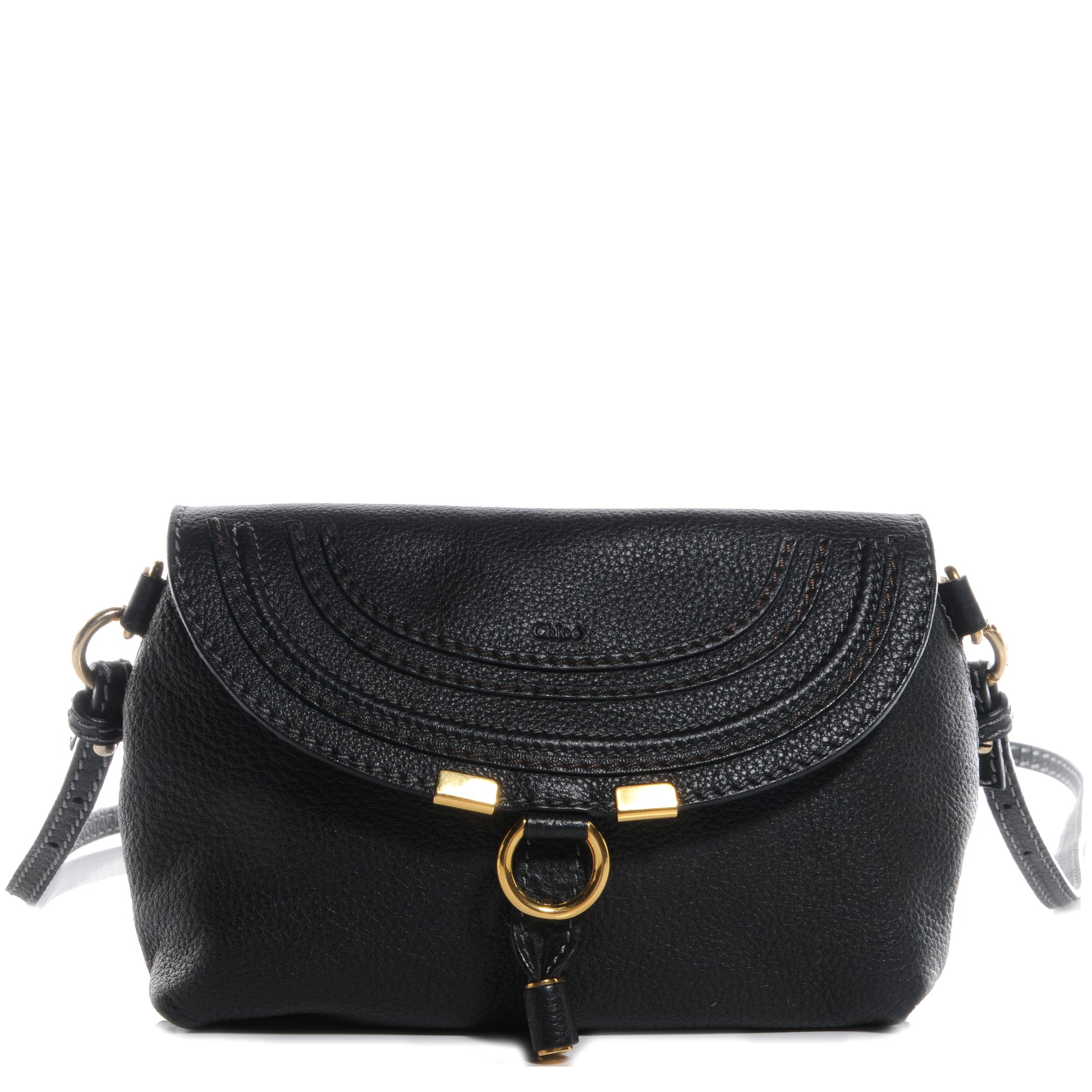 Chloe Calfskin Small Marcie Crossbody Bag Black 1 of 8