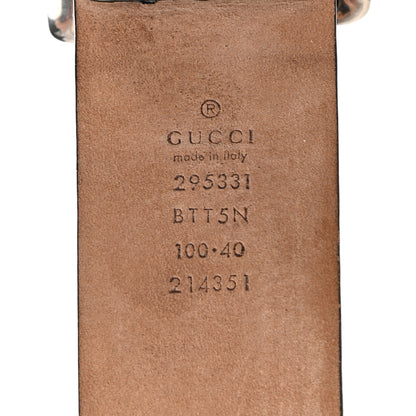 Gucci Calfskin Web Belt 100 40 Navy Red 3 of 3
