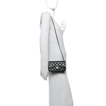Chanel Caviar Quilted Flap Phone Holder With Chain Black 2 of 11