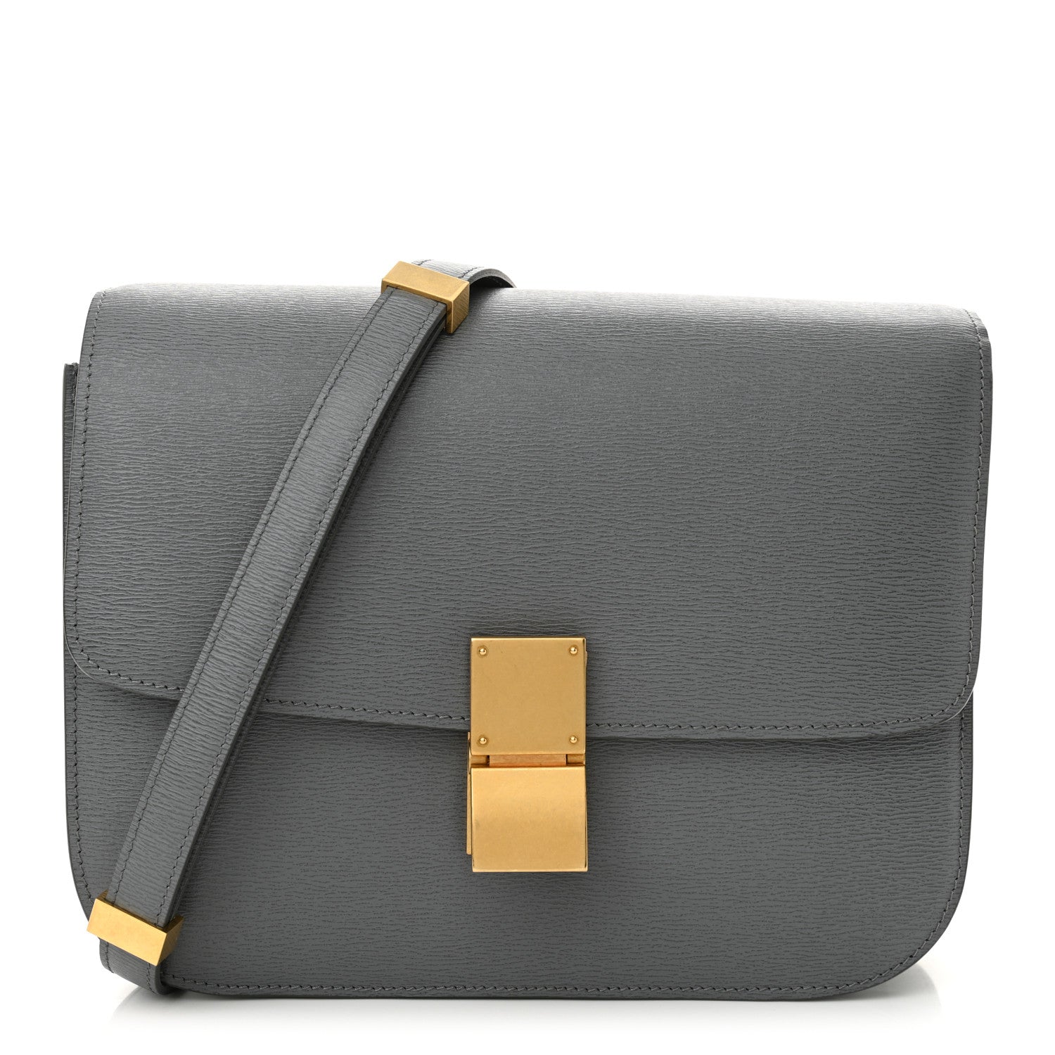 Celine Liege Calfskin Medium Classic Box Flap Bag Grey 1 of 12