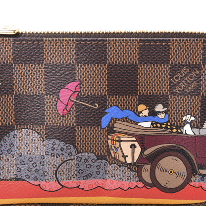 Louis Vuitton Damier Ebene 2015 Christmas Animation Mini Pochette Accessories 10 of 11