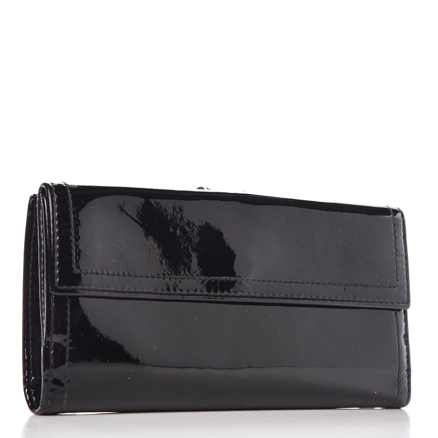Gucci Patent Hysteria Continental Wallet Black 3 of 11