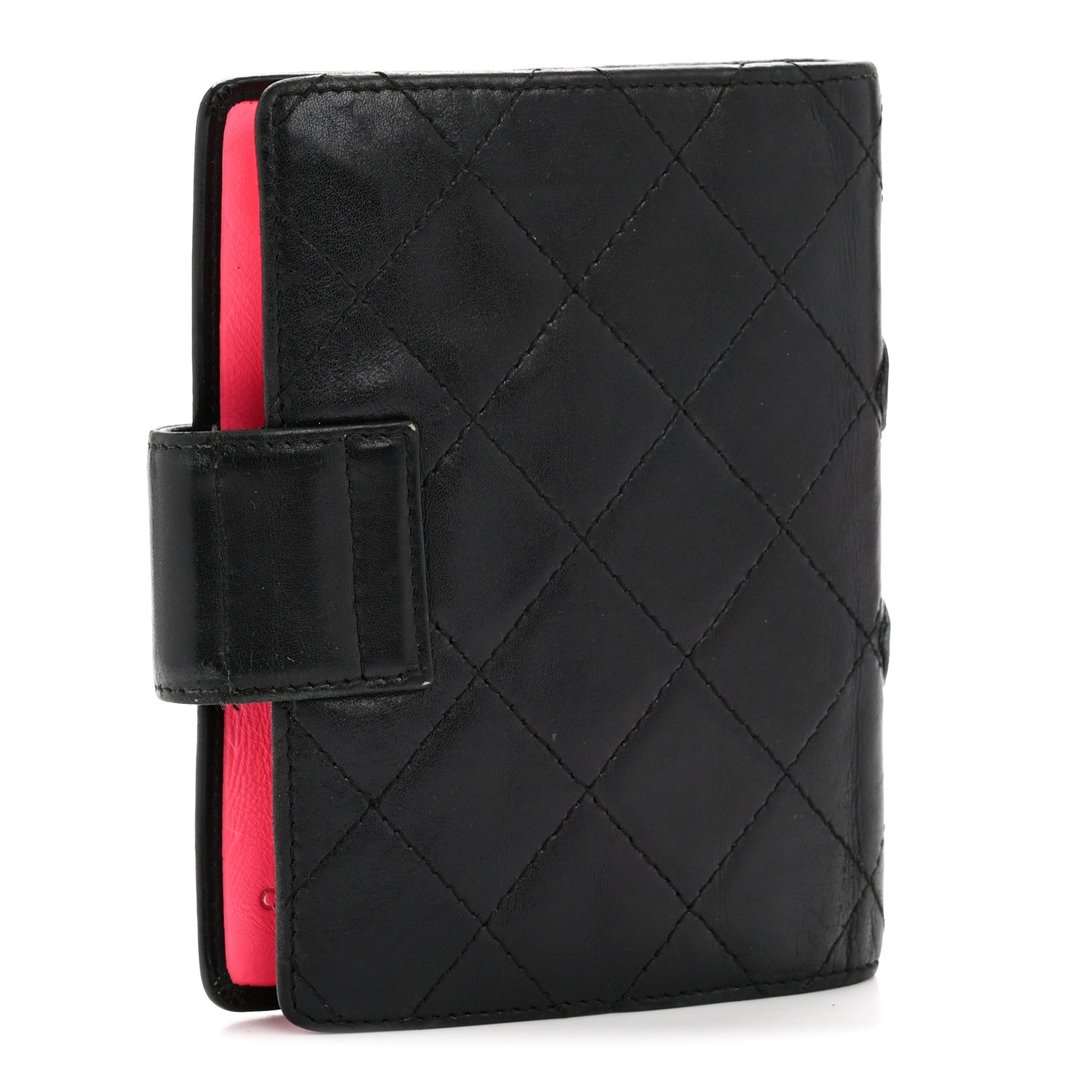 Chanel Calfskin Quilted Small Cambon Agenda Planner Black 3 of 11