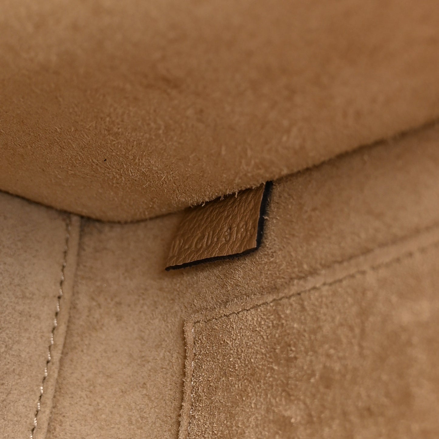 Drummed Calfskin Nano Luggage Dune