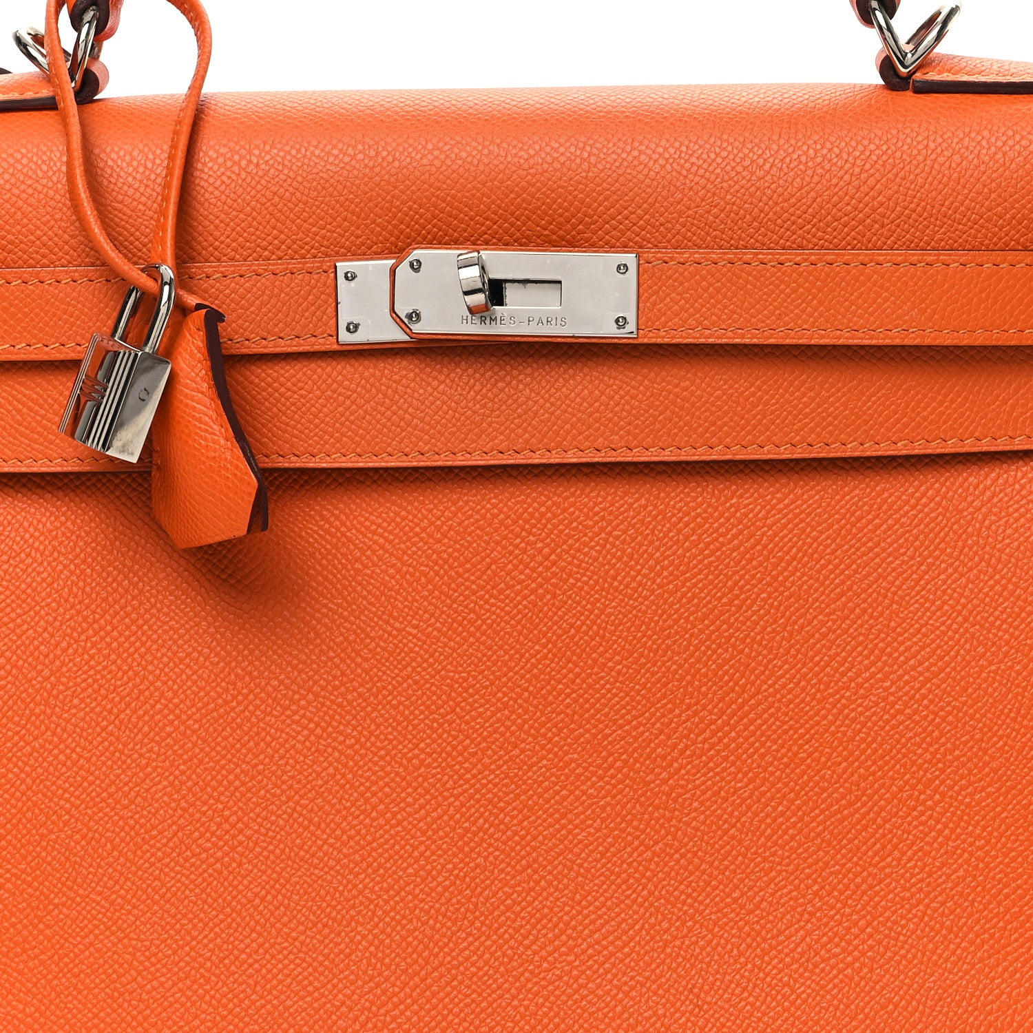 Hermes Epsom Kelly Sellier 32 Orange 8 of 11