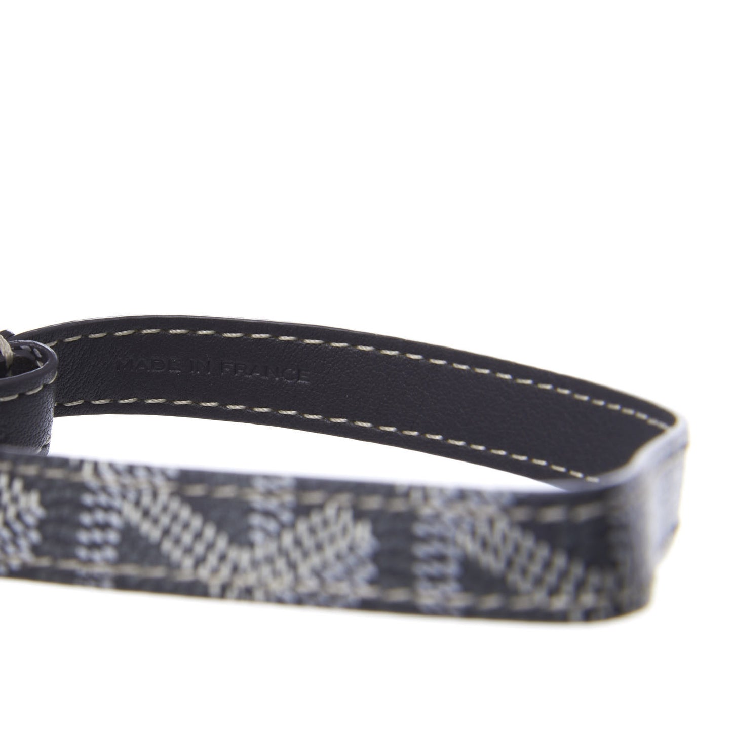 Goyardine Sesame Key Holder Grey