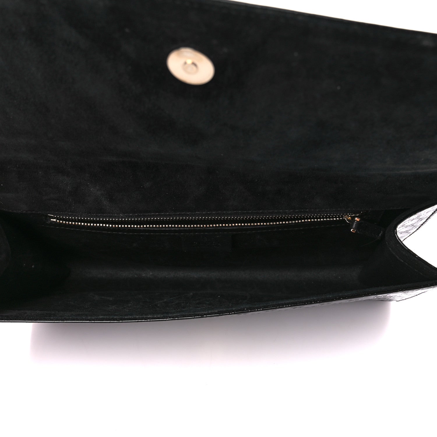 Gucci Patent Microguccissima Small Broadway Clutch Black 5 of 11