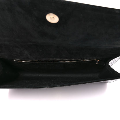 Gucci Patent Microguccissima Small Broadway Clutch Black 5 of 11