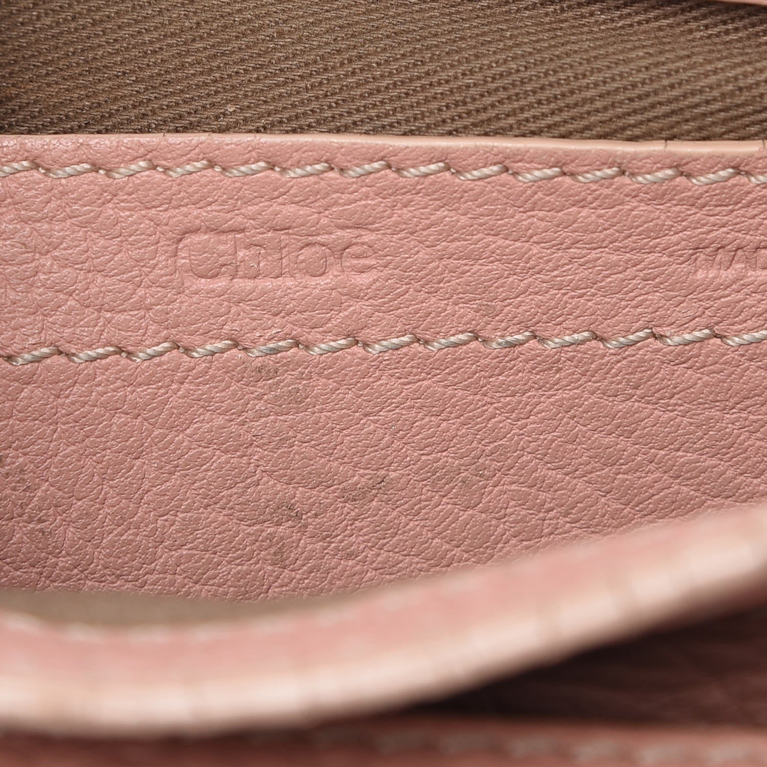 Chloe Grained Calfskin Small Marcie Saddle Bag Anemone Pink 5 of 20