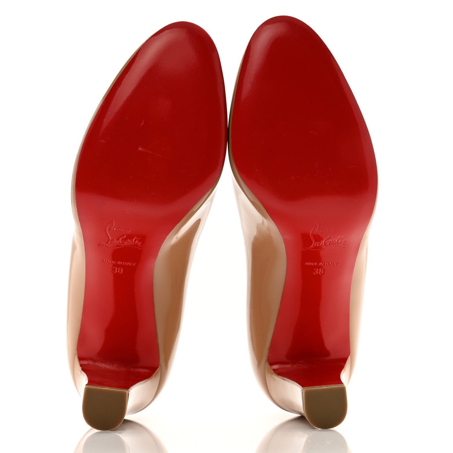 Christian Louboutin Patent Mistica 60 Pumps 38 Nude 5 of 9