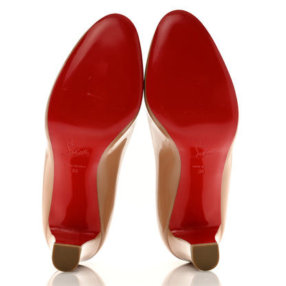 Christian Louboutin Patent Mistica 60 Pumps 38 Nude 5 of 9