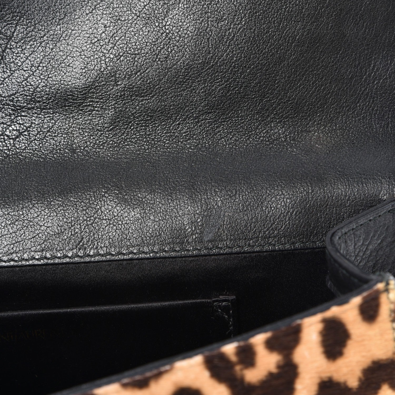 Saint Laurent Pony Hair Leopard Print Y Ligne Clutch 8 of 11