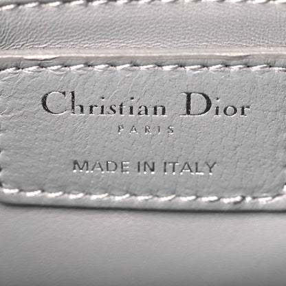 Christian Dior Lambskin Cannage Mini Lady Dior Crystal Strap Grey 5 of 8