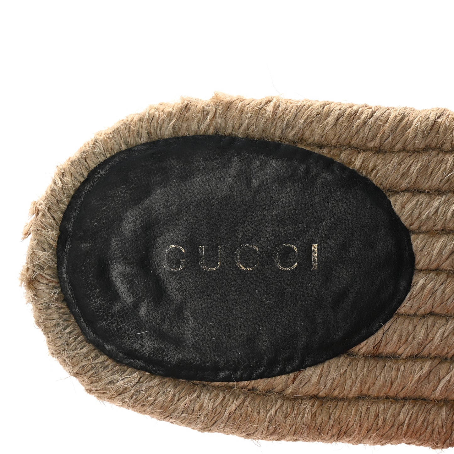 Nappa Matelasse GG Marmont Espadrille Slide Sandals 38 Black