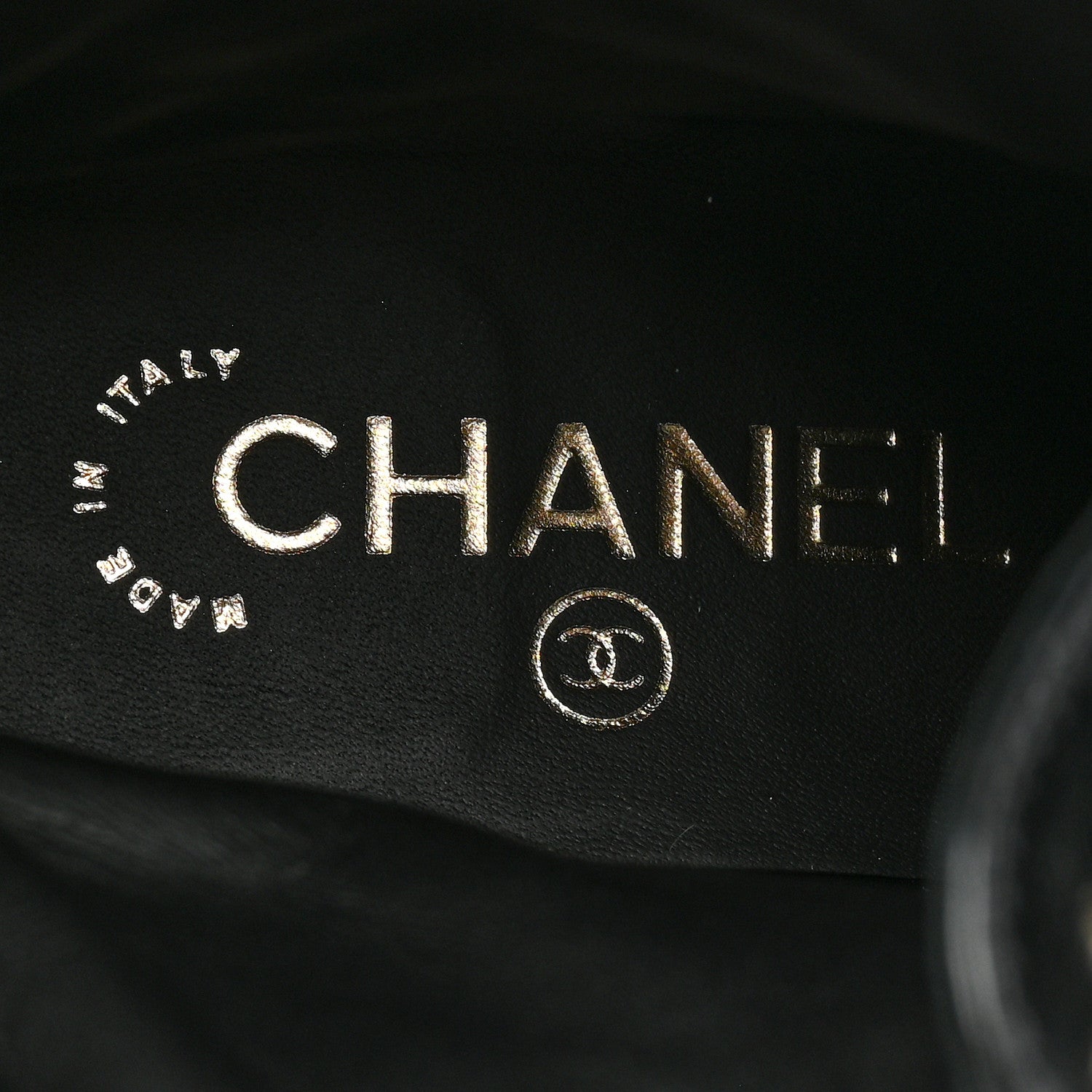 Chanel Shiny Calfskin Quilted Lace Up Combat Boots 36 Black 7 of 10