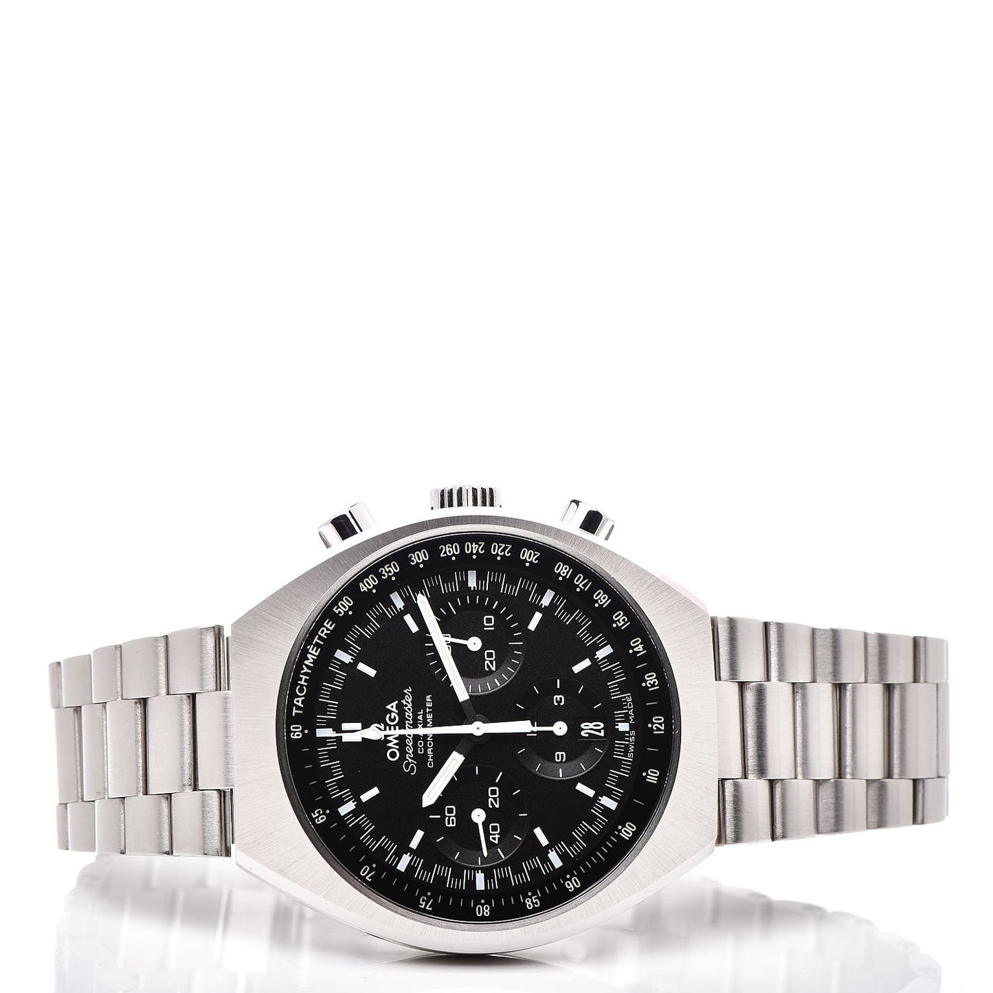 Stainless Steel 42mm Speedmaster Mark ll Co-Axial Chronograph Automatic Watch Black 327.10.43.50.01.001