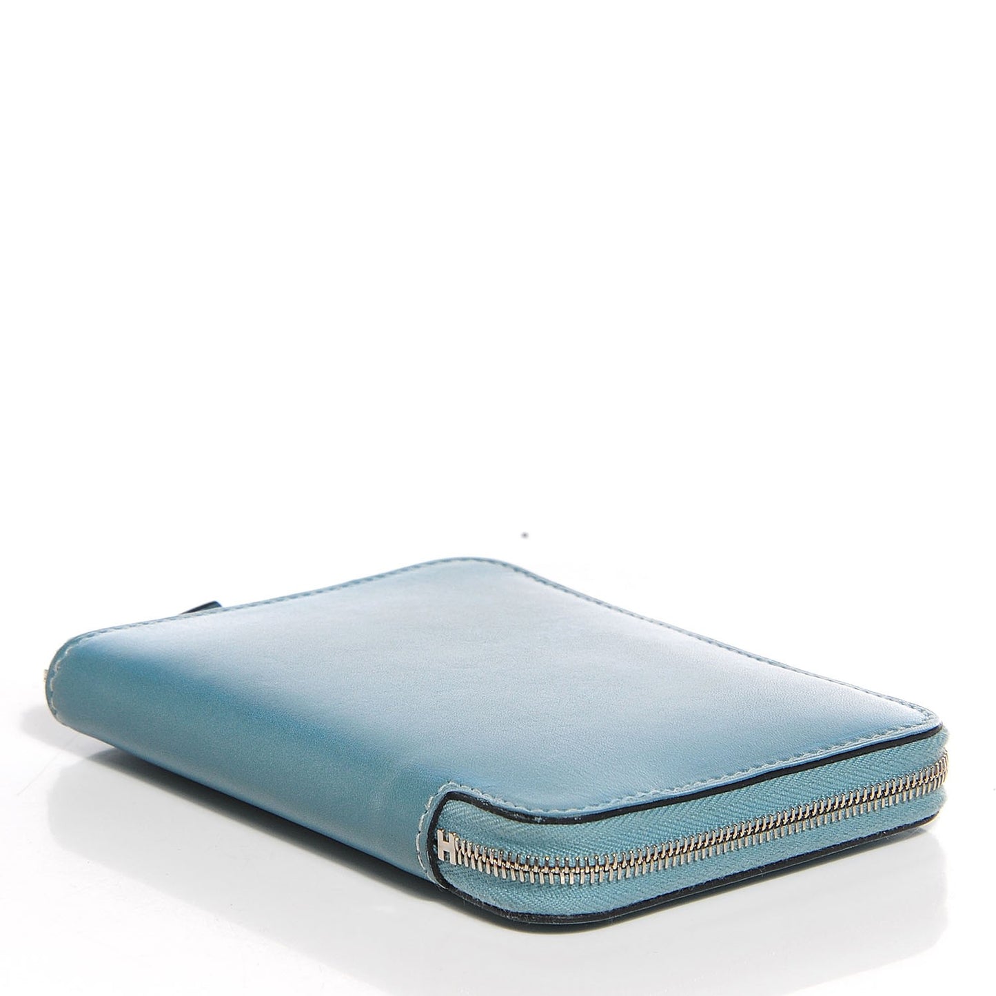 Tadelakt Compact Azap Wallet Ciel