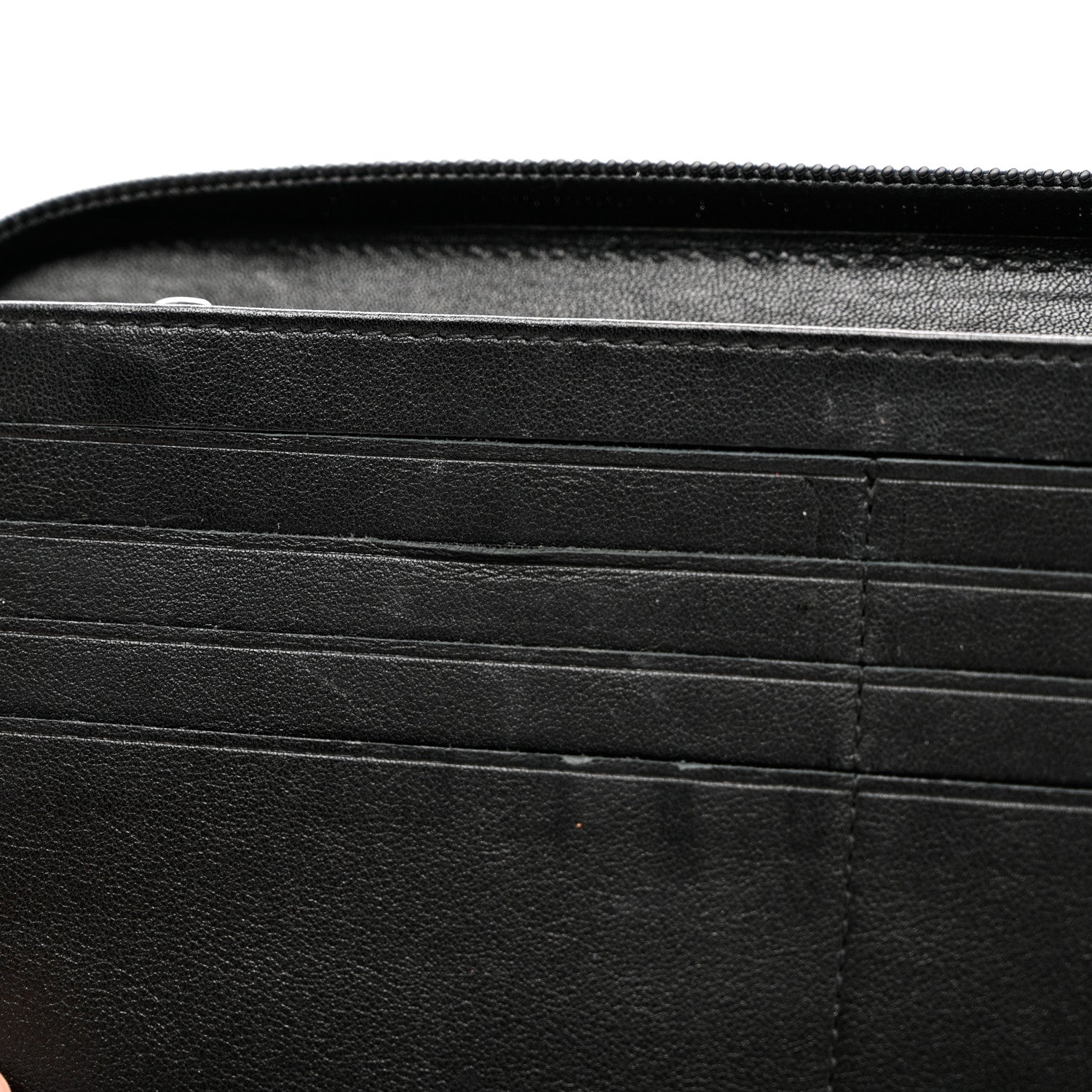 Chanel Caviar Large Timeless CC Zip Around Organizer Wallet Black 9 of 9