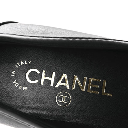 Chanel Lambskin Quilted CC Turnlock Platform Moccasins 37 Black 9 of 10