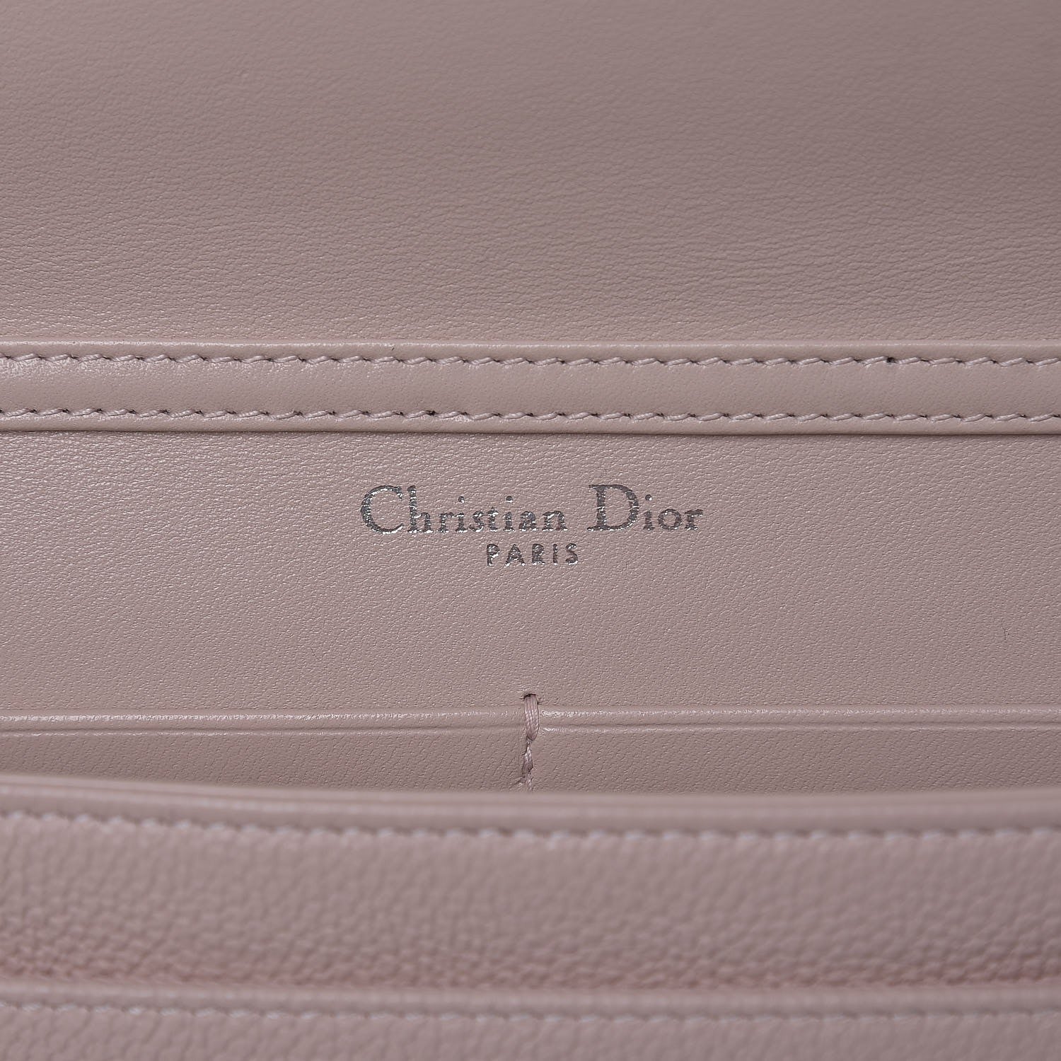 Christian Dior Grained Calfskin Diorama Wallet on Chain Pouch Rose Poudre 6 of 7