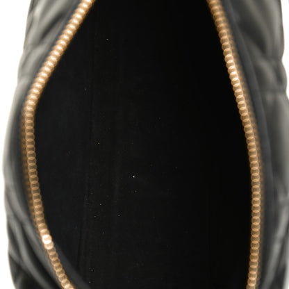Christian Dior Lambskin Cannage Medium Dior Vibe Hobo Bag Black 10 of 10