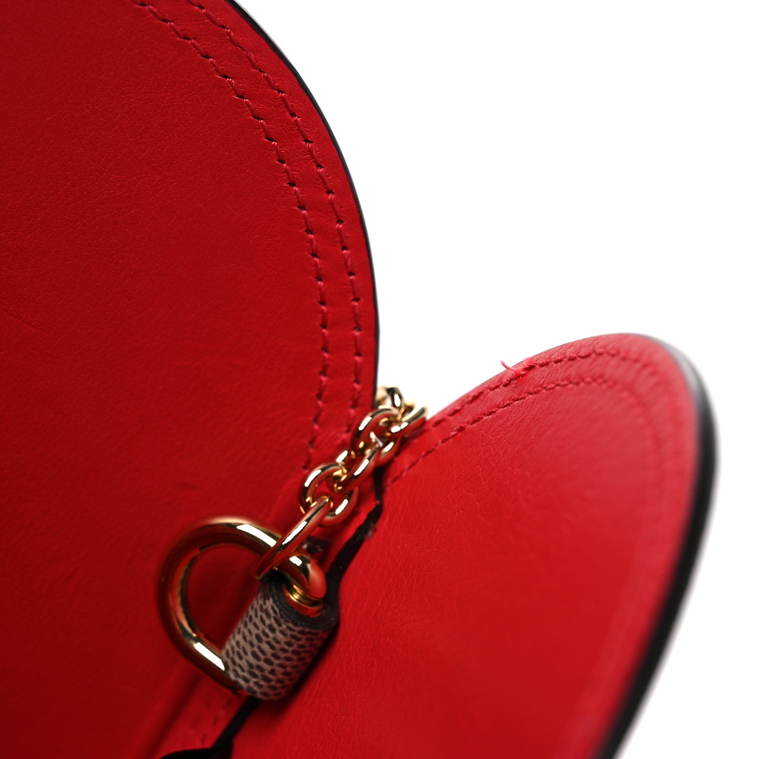Gucci GG Supreme Monogram Love Valentines Day Small Heart Bag Beige Ebony New Geranium 10 of 10