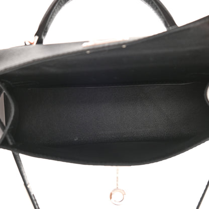 Hermes Epsom Mini Kelly Sellier 20 Black 5 of 11
