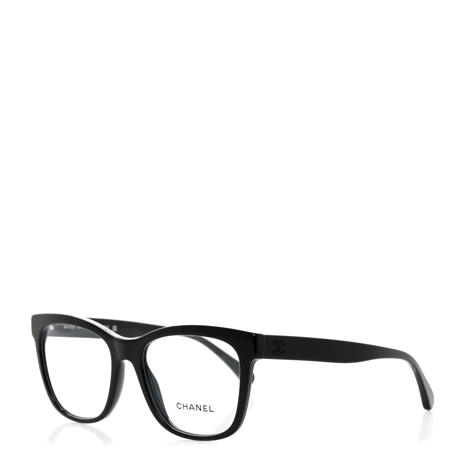 Chanel Acetate CC Square Eyeglasses 3392 Black 1 of 8