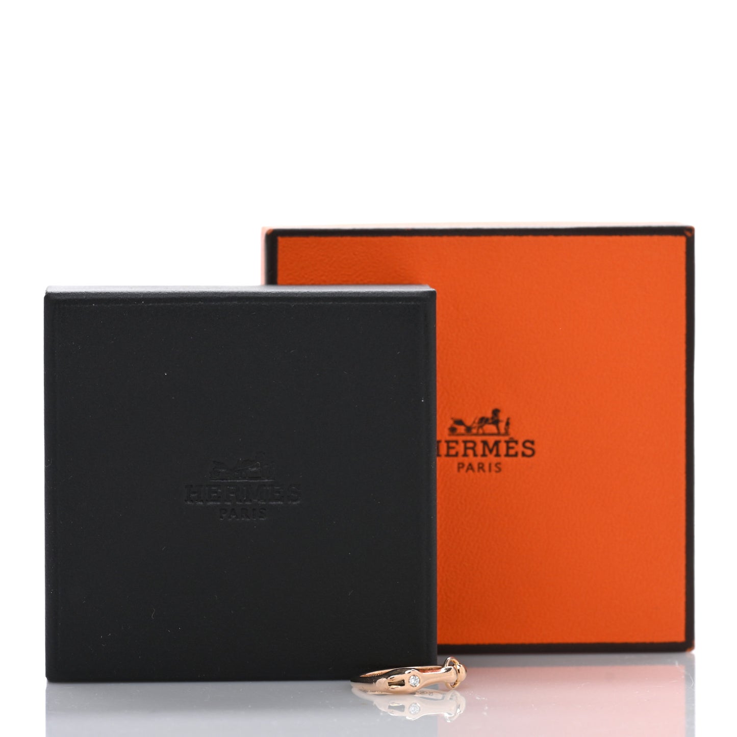 18K Rose Gold Diamond TPM Galop Ring 52 6