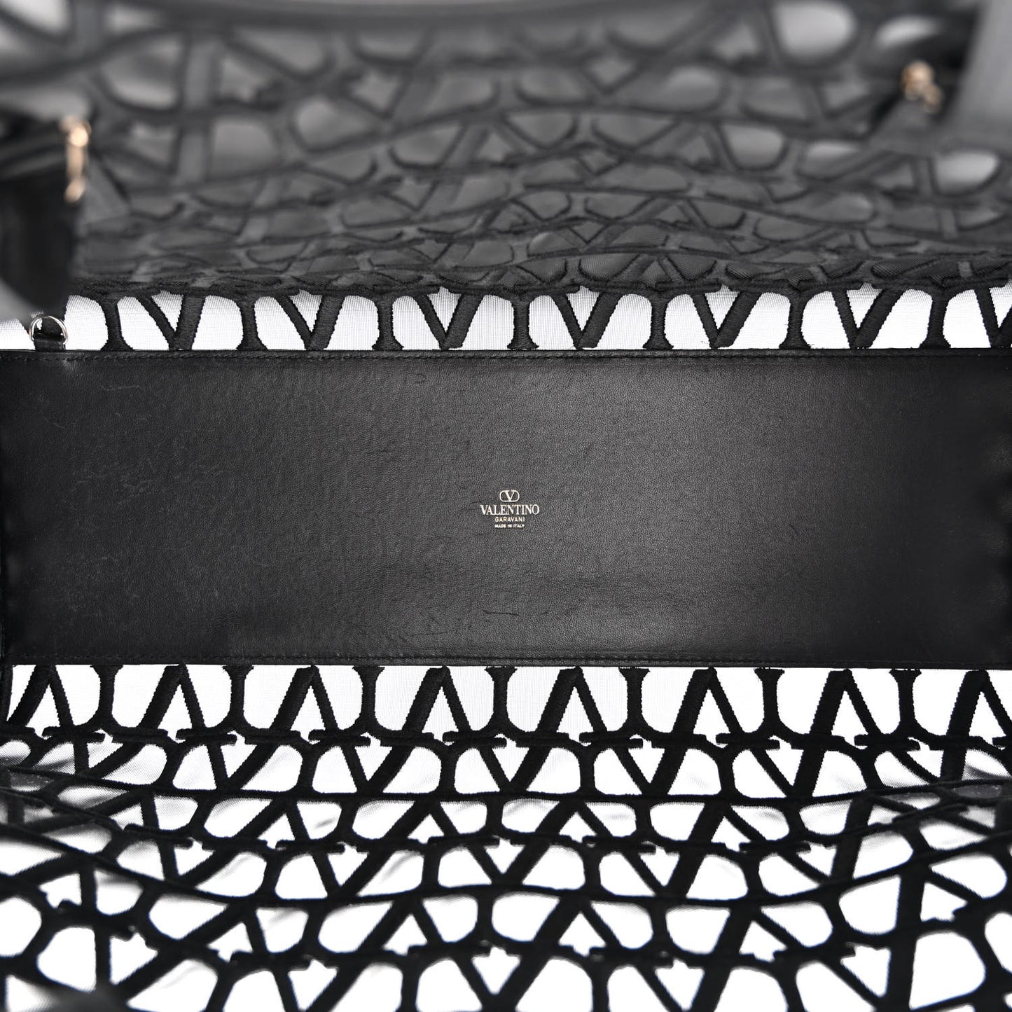 Toile Mesh Iconographe Goatskin Le Troisieme Shopping Bag Black