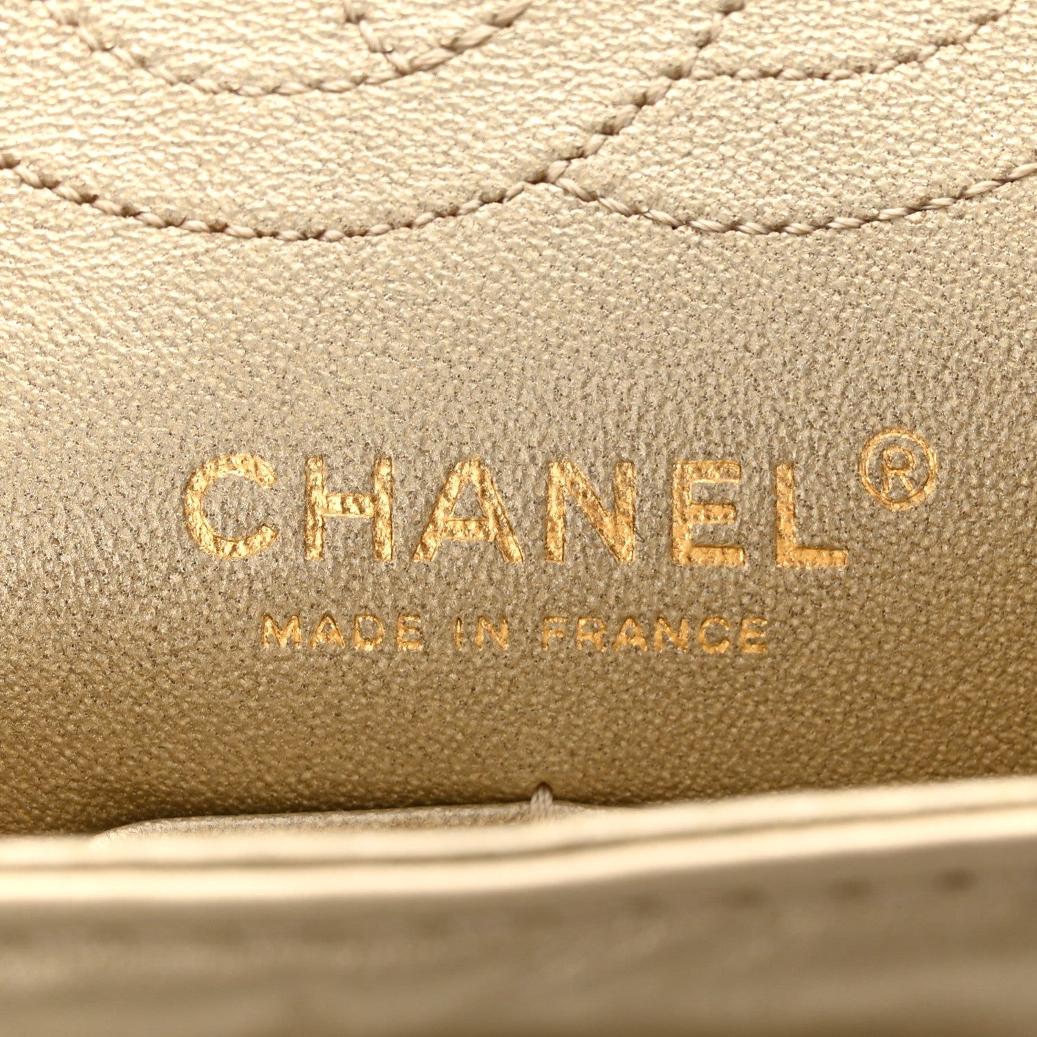 Chanel Metallic Aged Calfskin Quilted 2.55 Reissue Mini Flap Light Gold 6 of 12