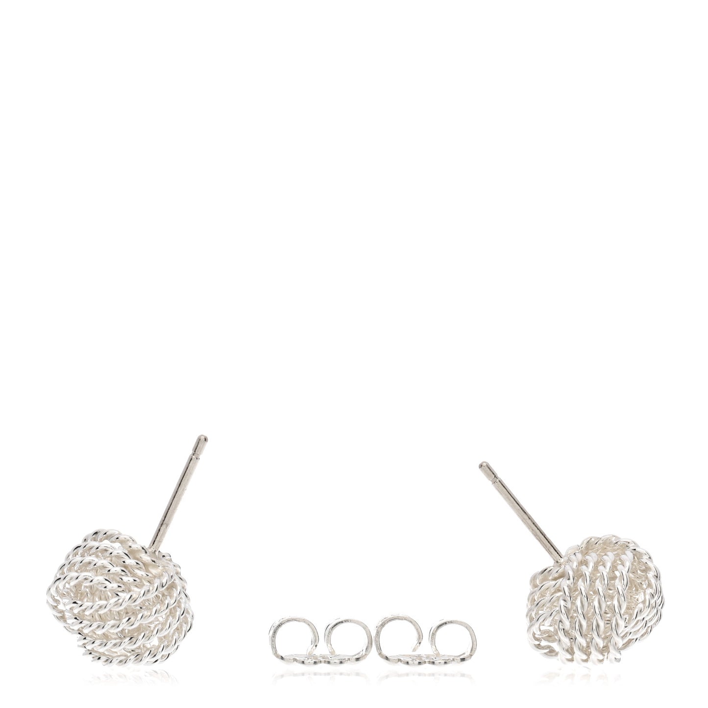 Sterling Silver Twist Knot Earrings
