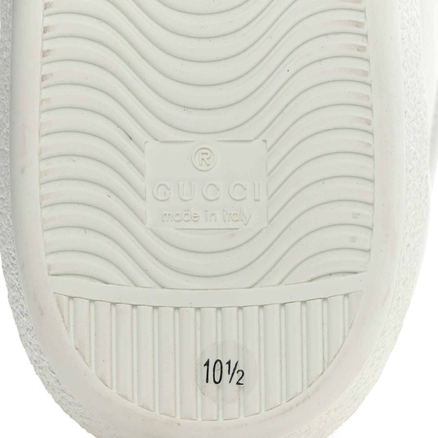 Gucci Calfskin Mens Green Panther Print Ace Sneakers 10.5 White 8 of 14
