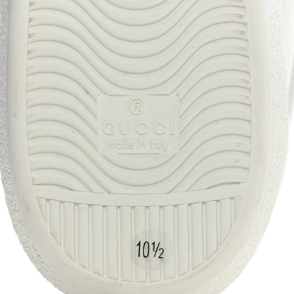 Gucci Calfskin Mens Green Panther Print Ace Sneakers 10.5 White 8 of 14