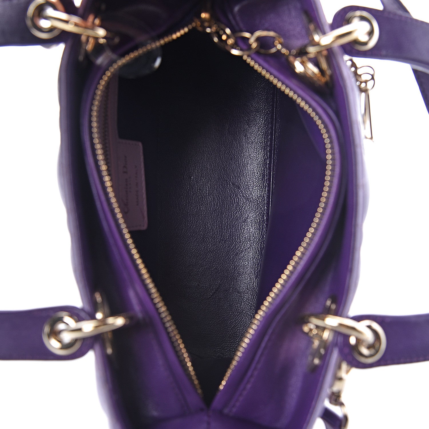 Christian Dior Lambskin Cannage Medium Tri-Color Lady Dior 5 of 17