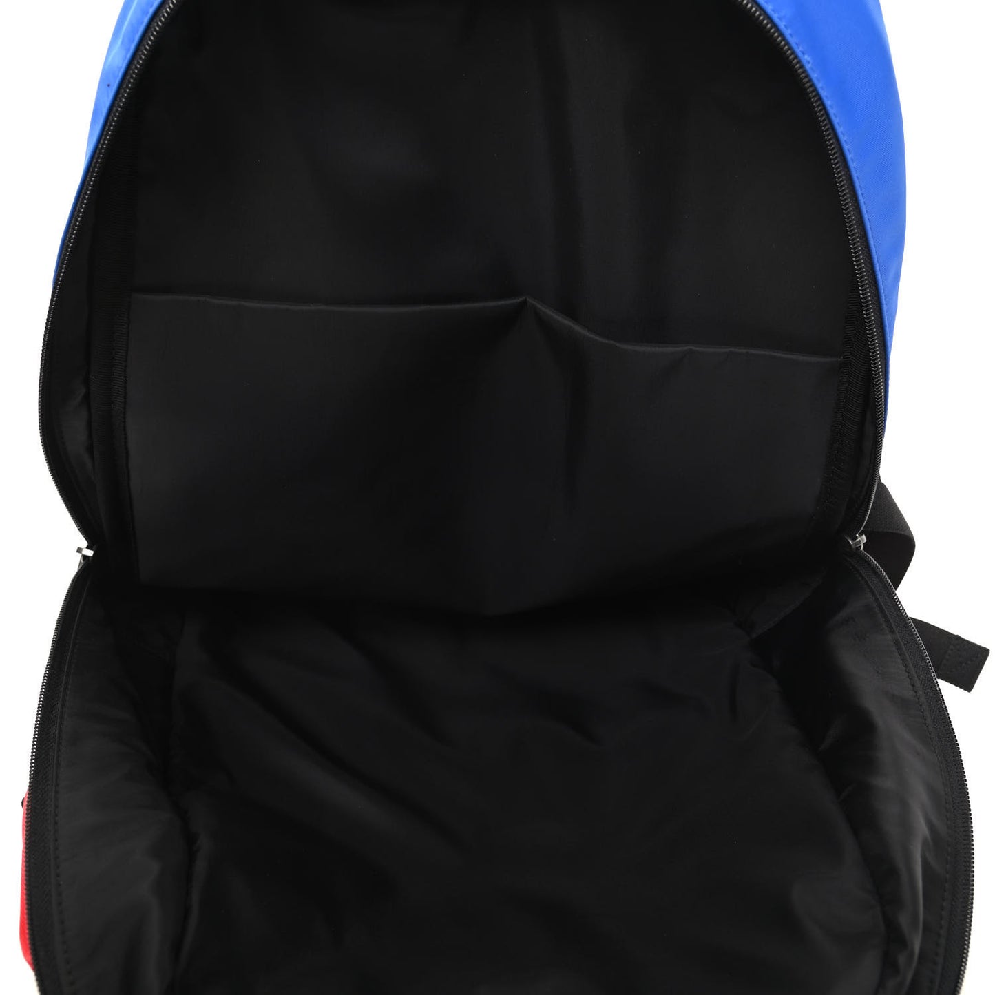 Nylon Logo Embroidered Double Pack Backpack Red Blue