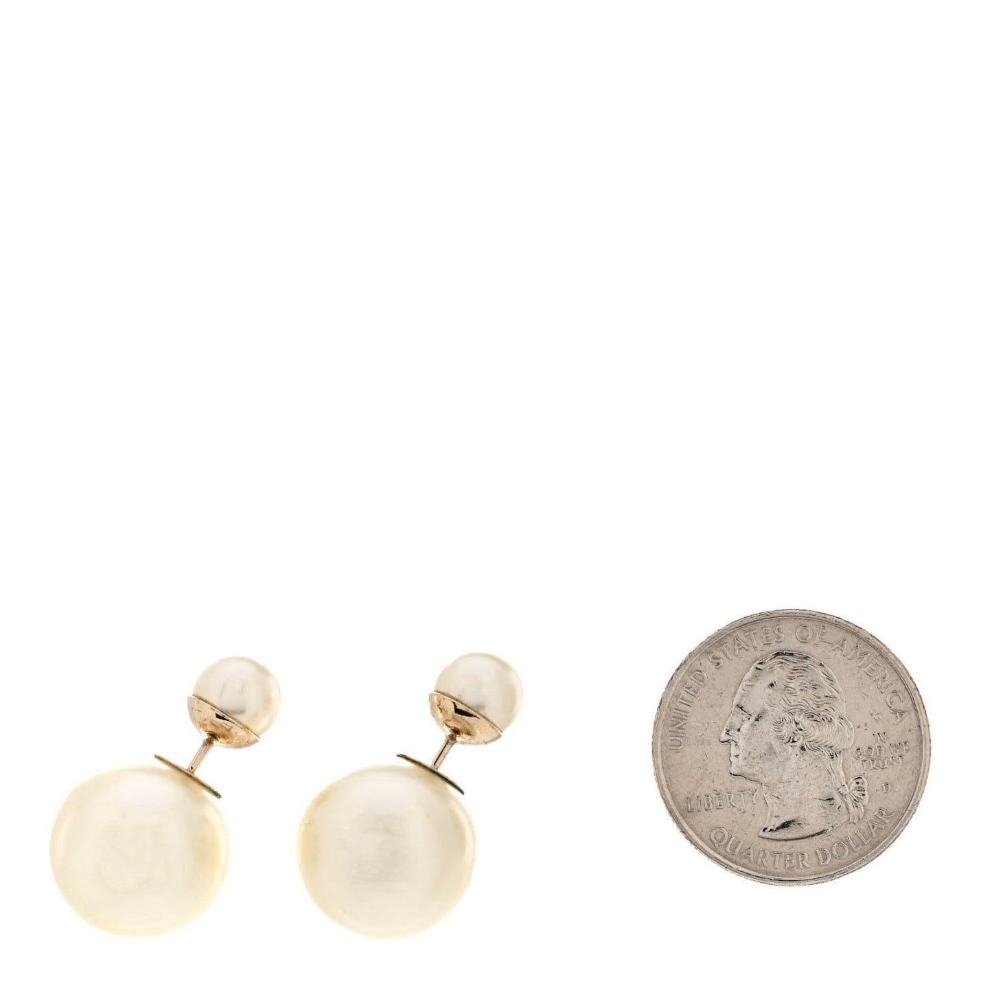 Pearl Mise En Dior Tribal Earrings Gold