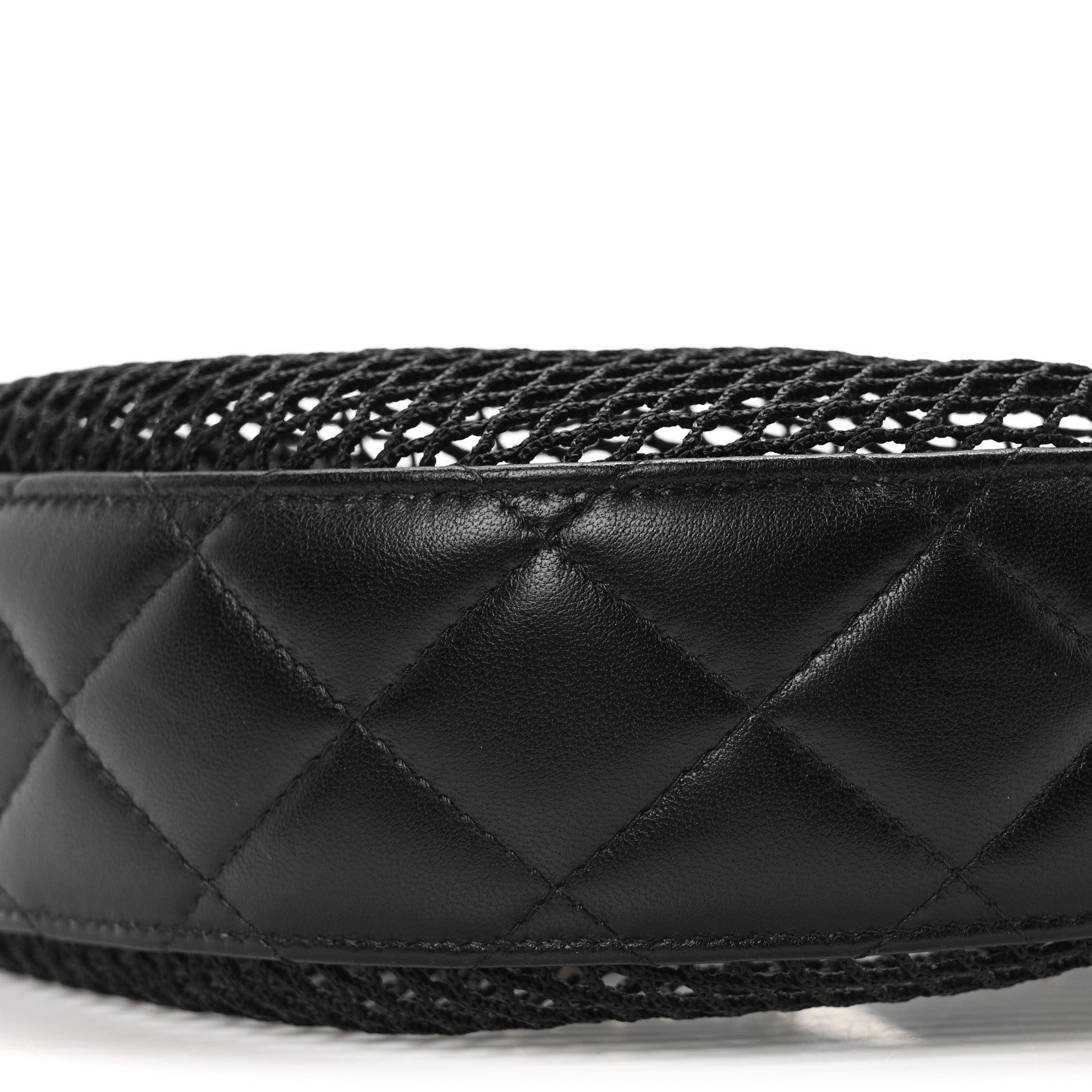 Chanel Mesh Shiny Lambskin Chain Hobo Black 11 of 11