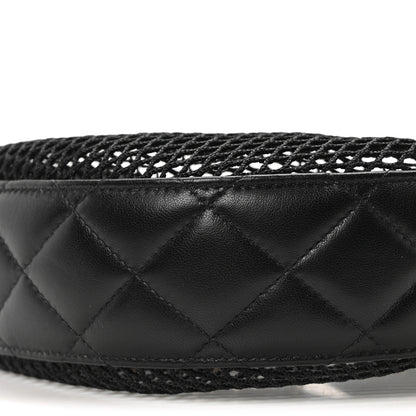 Chanel Mesh Shiny Lambskin Chain Hobo Black 11 of 11